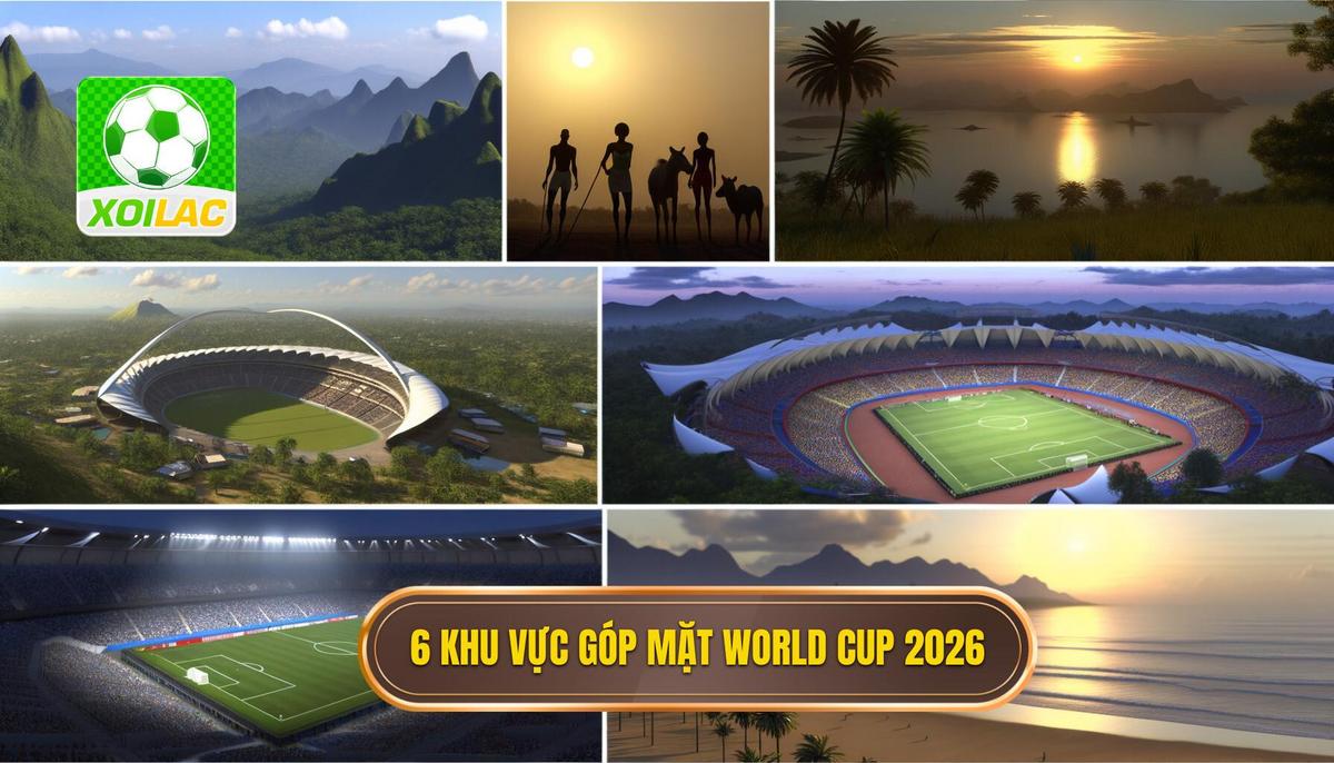 Chi tiết 6 khu vực tham gia World Cup 2026